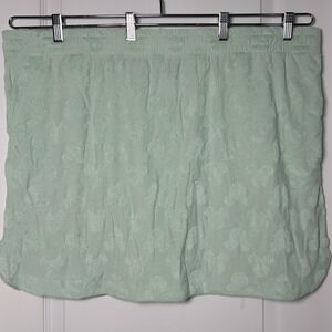 Disney Mickey Mouse Mint Green Terry Cloth Mickey Head Mini Skort Y2K Style